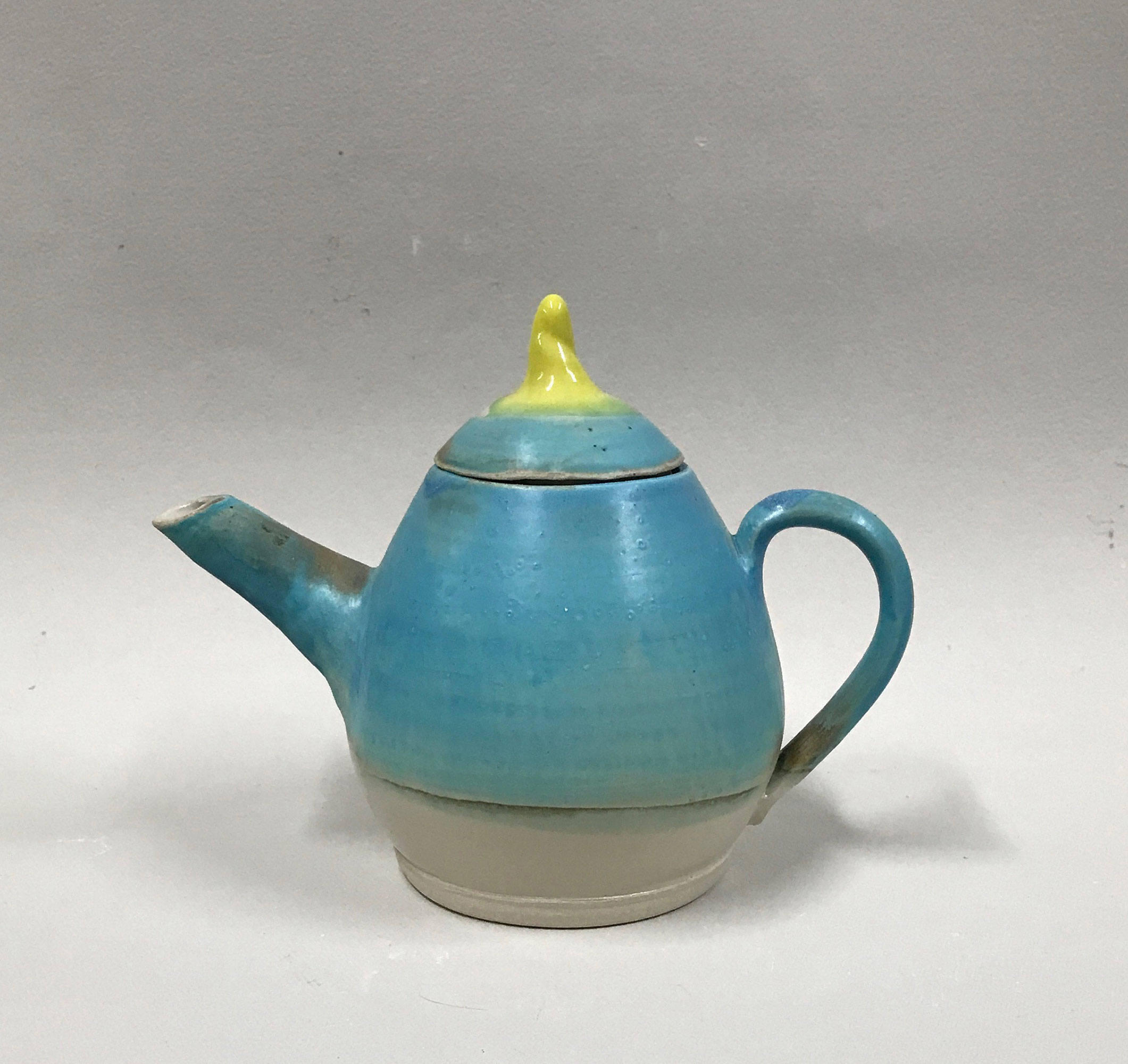 Turquoise tea pot