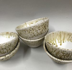 Emma Buckmaster Willow ash glaze bowls
